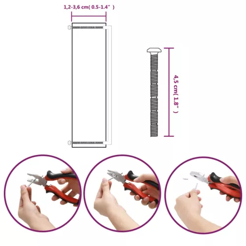  10 db ezüst rozsdamentes acél szekrényfogantyú 480 mm