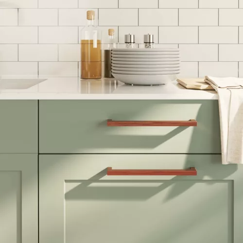  10 db fekete rozsdamentes acél szekrényfogantyú 224 mm