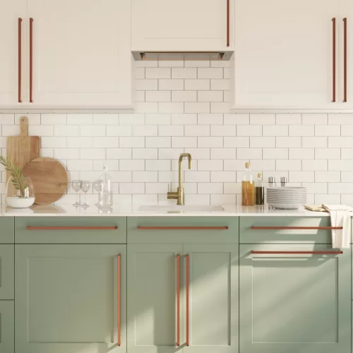  10 db bronz rozsdamentes acél szekrényfogantyú 480 mm