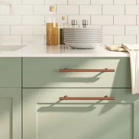  20 db bronz rozsdamentes acél szekrényfogantyú 192 mm