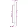  20 db bronz rozsdamentes acél szekrényfogantyú 224 mm
