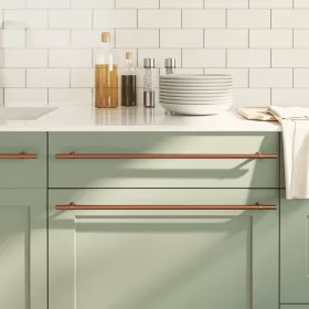  20 db bronz rozsdamentes acél szekrényfogantyú 480 mm