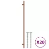  20 db bronz rozsdamentes acél szekrényfogantyú 480 mm