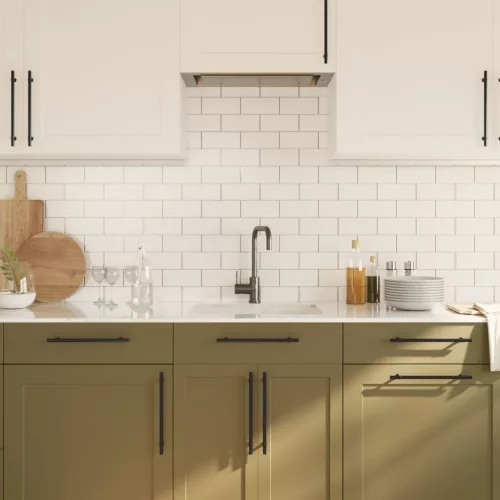  10 db fekete rozsdamentes acél szekrényfogantyú 224 mm