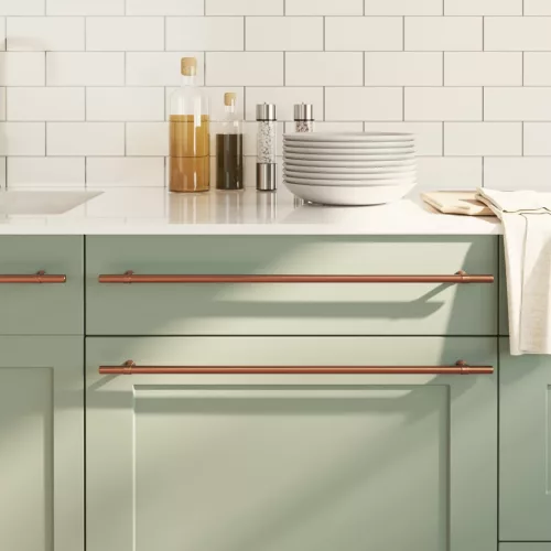  10 db bronz rozsdamentes acél szekrényfogantyú 480 mm