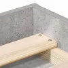  betonszürke ágykeret 120 x 200 cm