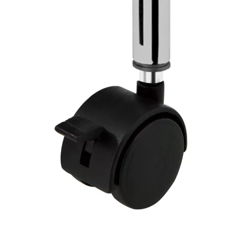  4 fiókos mozgatható fekete műanyag tárolókocsi