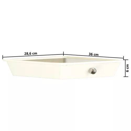  10 fiókos mozgatható fehér műanyag tárolókocsi