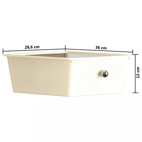  XXL 15 fiókos mozgatható fekete műanyag tárolókocsi