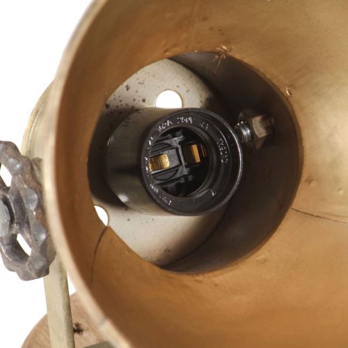  2 db sárgaréz színű ipari fali-/mennyezeti lámpa 20 x 25 cm E27