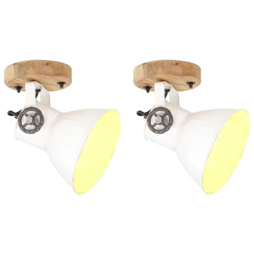  2 db fehér ipari fali-/mennyezeti lámpa 20 x 25 cm E27