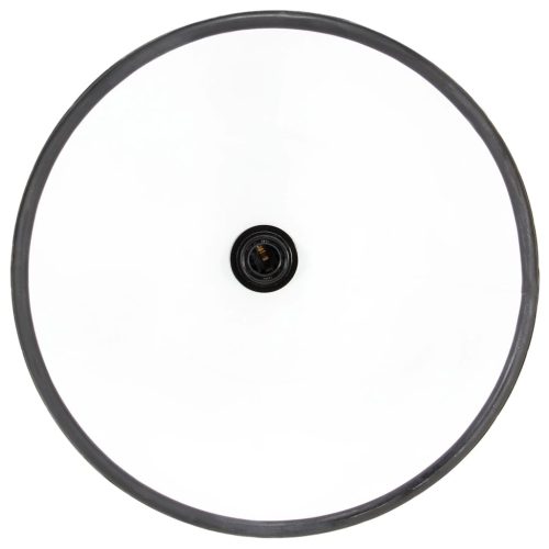  kerek fekete ipari függőlámpa 25 W 30 cm E27