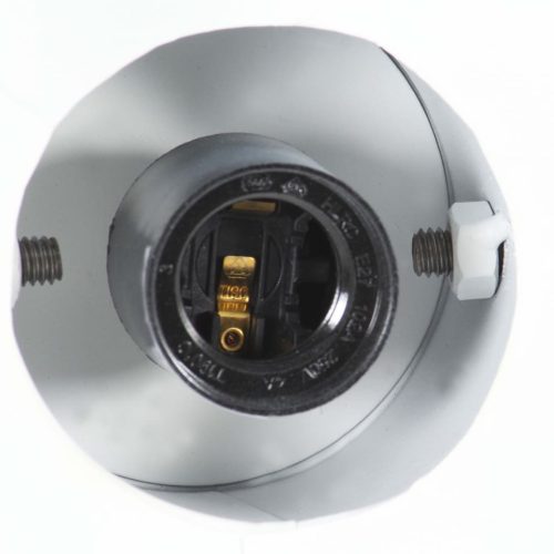  kerek fekete ipari függőlámpa 25 W 19 cm E27