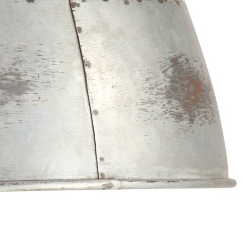  kerek ezüstszínű ipari függőlámpa 25 W 31 cm E27