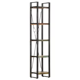    5 szintes tömör újrahasznosított fa könyvespolc 40x30x180 cm