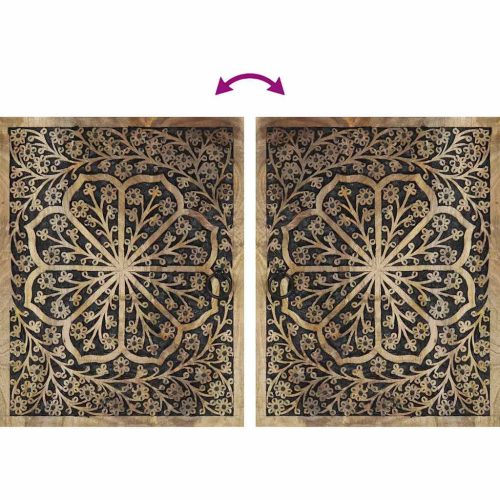  5 részes tömör mangófa fürdőszobai bútorszett