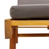 2 db tömör akácfa napozóágy párnával 200 x 68 x 83 cm