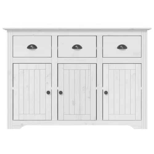  BODO fehér tömör fenyőfa magasszekrény 115,5x43x200,5 cm