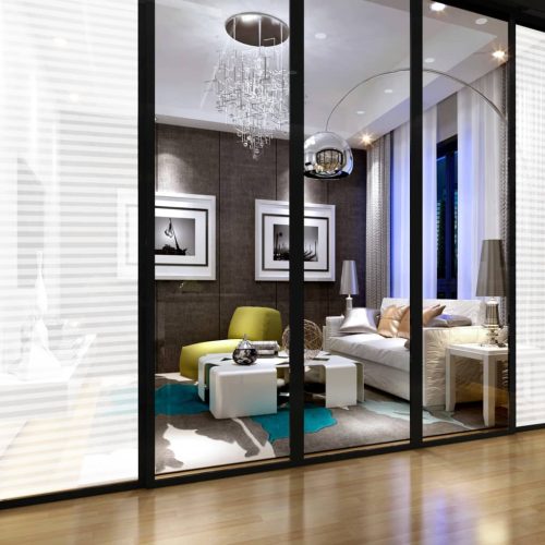  matt csíkos kivitelű átlátszó PVC ablakfóliák