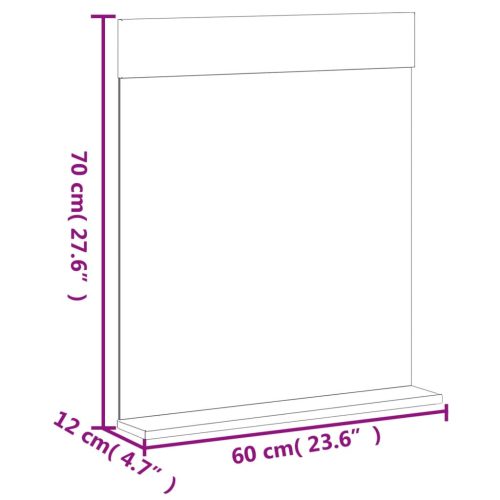  BERG kétrészes fekete tömör fenyőfa fürdőszobabútor-garnitúra