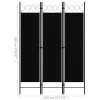  fekete 3 paneles paraván 120 x 180 cm