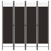  barna 4 paneles paraván 160 x 180 cm