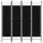  fekete 4 paneles paraván 160 x 180 cm