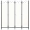  krémfehér 4 paneles paraván 160 x 180 cm