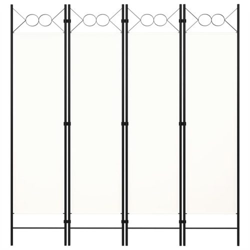  krémfehér 4 paneles paraván 160 x 180 cm