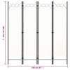  krémfehér 4 paneles paraván 160 x 180 cm