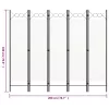  fehér 5 paneles paraván 200 x 180 cm