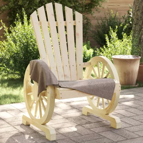  4 db tömör fenyőfa kerti Adirondack szék