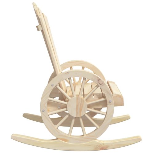  2 db tömör fenyőfa Adirondack hintaszék