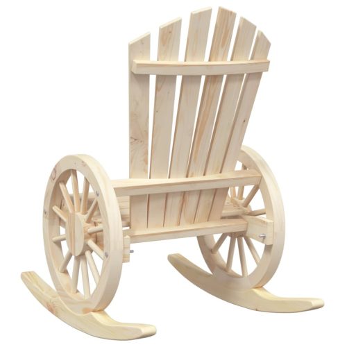  2 db tömör fenyőfa Adirondack hintaszék