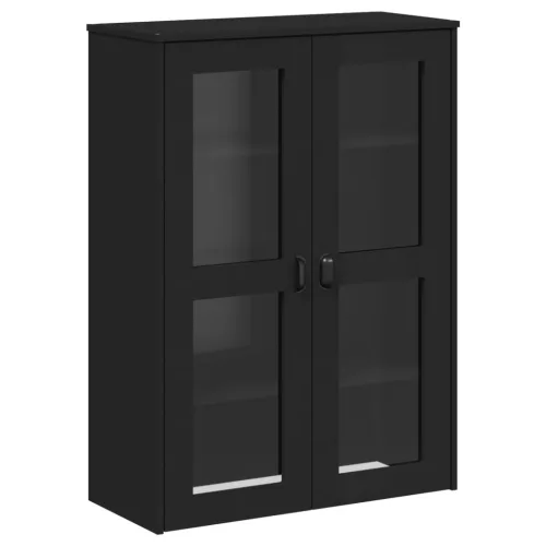  VIKEN fekete tömör fenyőfa magasszekrény 80 x 40 x 190 cm
