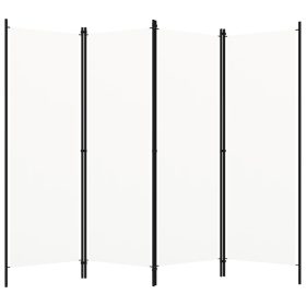  fehér 4 paneles paraván 200 x 180 cm 
