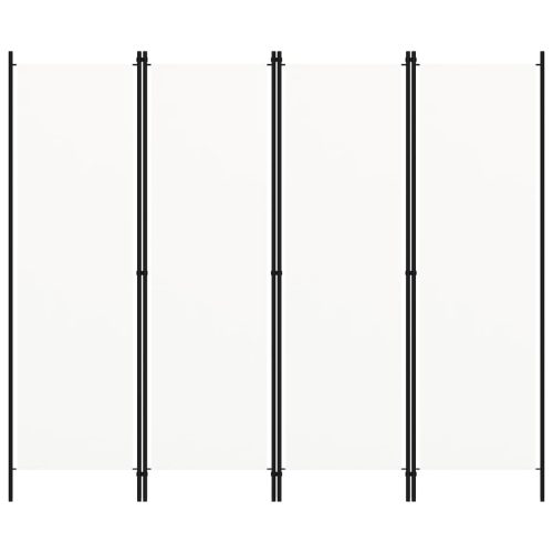  fehér 4 paneles paraván 200 x 180 cm 