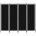  fekete 4 paneles paraván 200 x 180 cm  