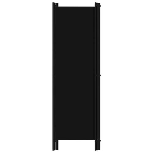  fekete 4 paneles paraván 200 x 180 cm  