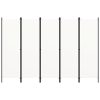  fehér 5 paneles paraván 250 x 180 cm