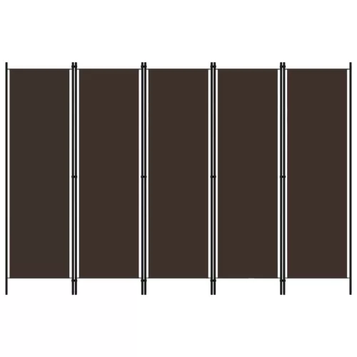  barna 5 paneles paraván 250 x 180 cm
