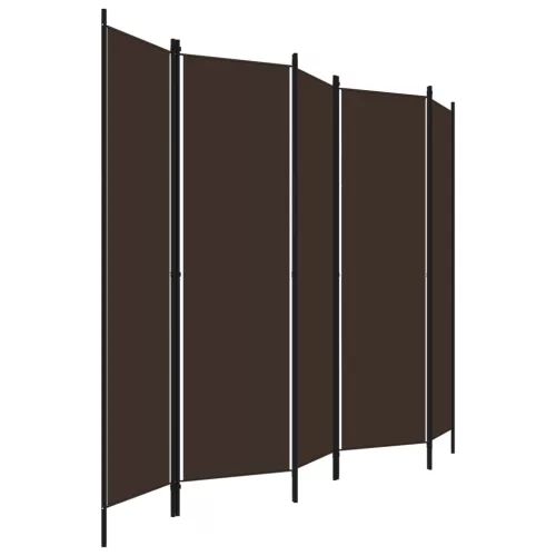  barna 5 paneles paraván 250 x 180 cm