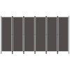  antracitszürke 6 paneles paraván 300 x 180 cm