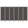  antracitszürke 6 paneles paraván 300 x 180 cm