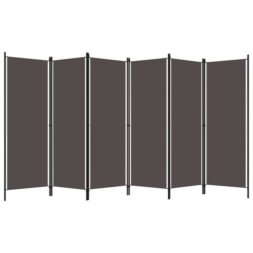  antracitszürke 6 paneles paraván 300 x 180 cm