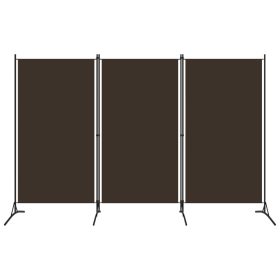  barna 3 paneles paraván 260 x 180 cm