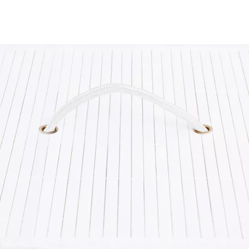  fehér bambusz szennyestartó kosár 2 résszel 100 L