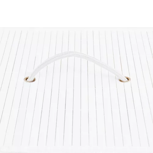  fehér egyrészes bambusz szennyestartó kosár 83 L