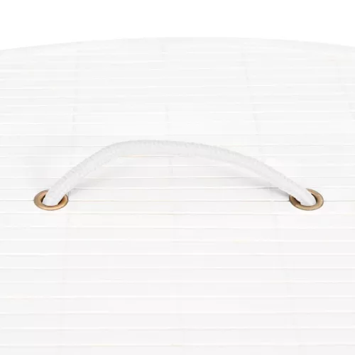  fehér sarok bambusz szennyestartó kosár 60 L