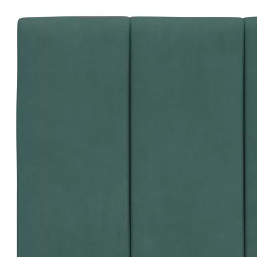  sötétzöld bársony ágykeret matrac nélkül 100x200 cm